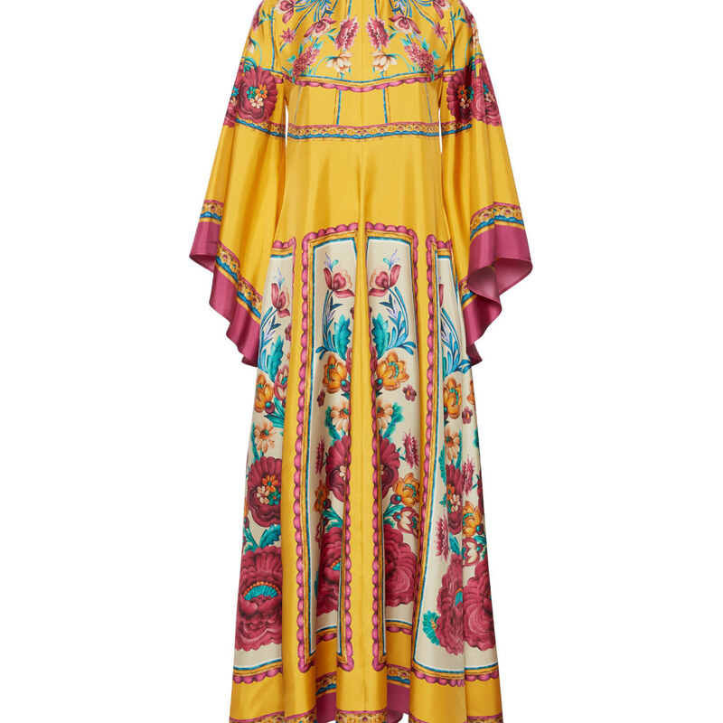 La DoubleJ Dresses gend - Magnifico Dress Zodiac Placée Marigold L 100% Silk