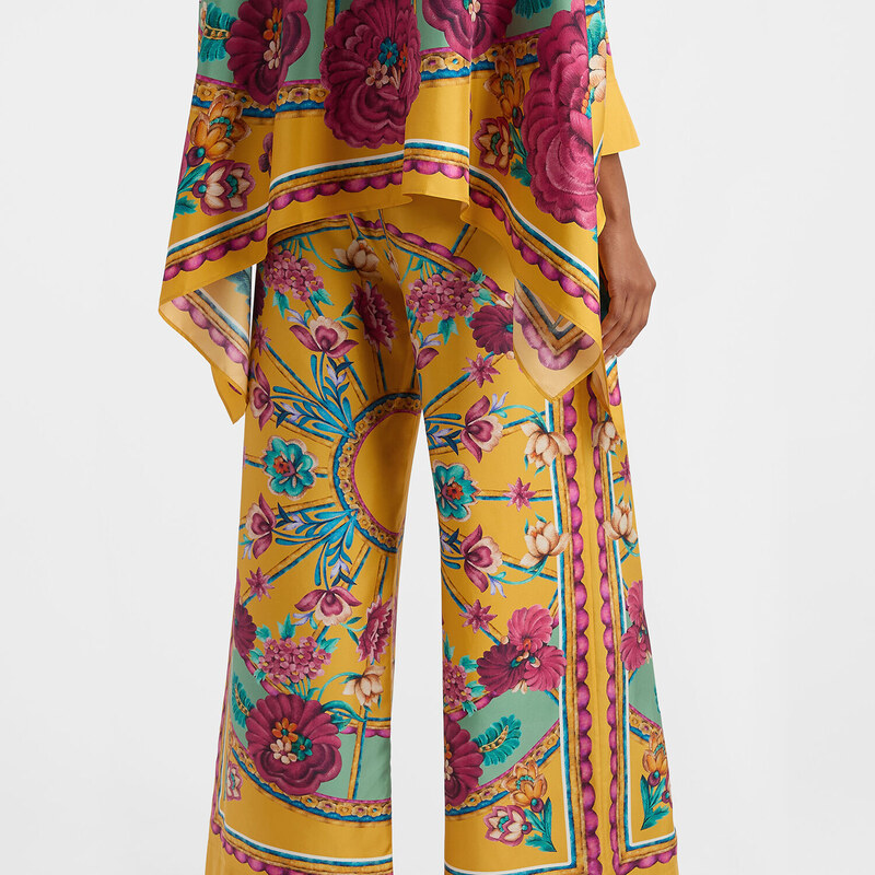 La DoubleJ Shorts & Pants gend - Palazzo Pants Zodiac Placée Marigold L 100% Silk
