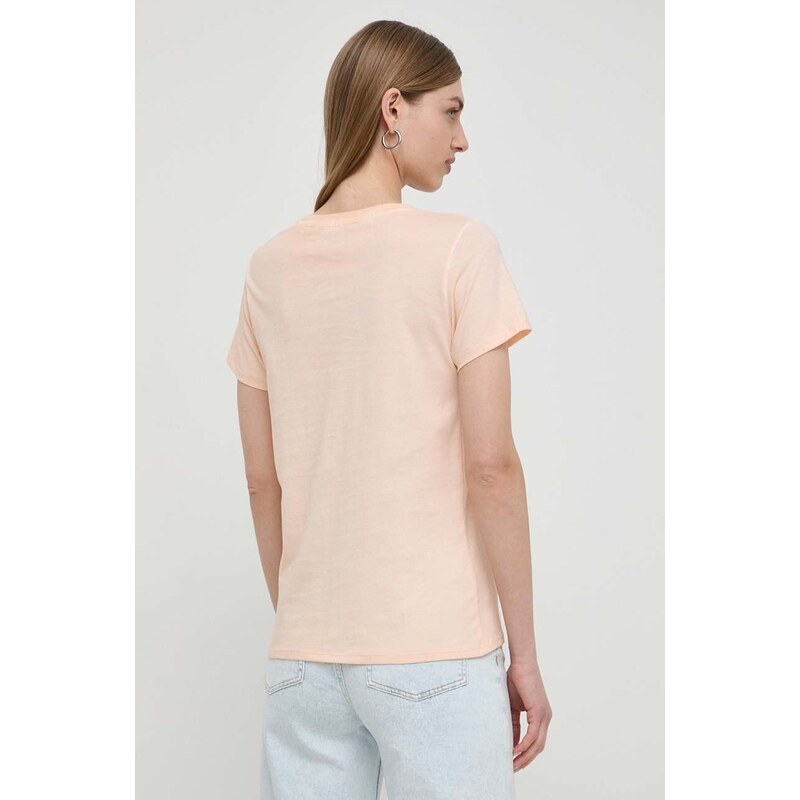 Guess t-shirt in cotone donna colore arancione