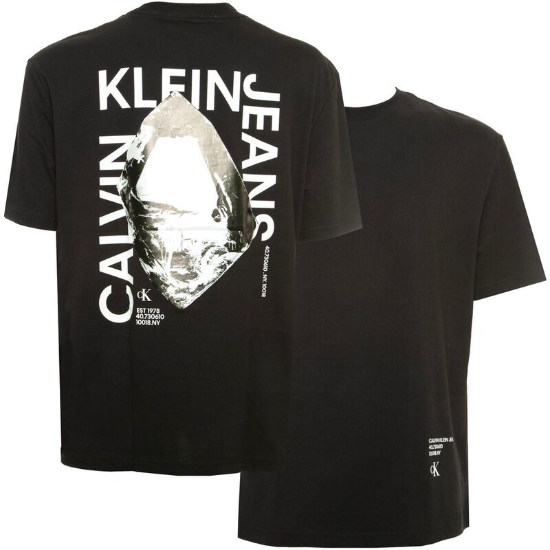 Calvin Klein T-Shirt nera con maxi stampa sul retro