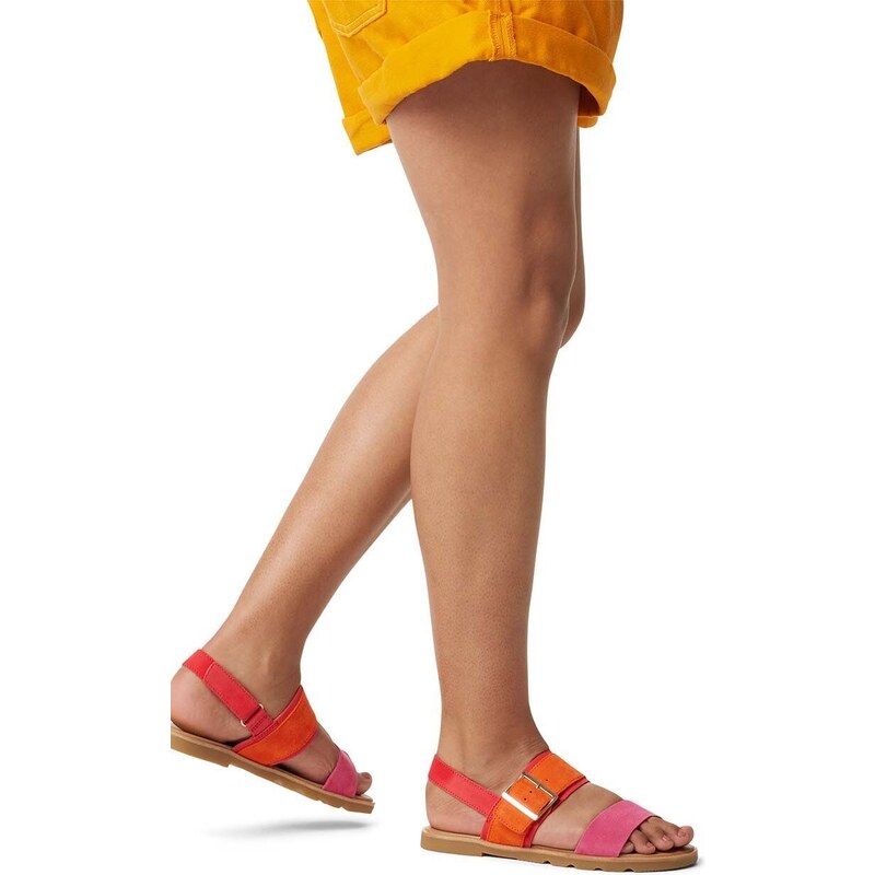 Sorel sandali in camoscio ELLA III SLINGBACK donna colore rosa 2069721617