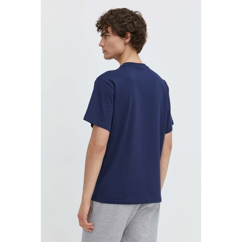 Herschel t-shirt in cotone uomo colore blu navy