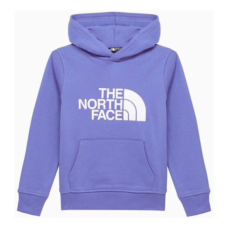 The North Face Felpa con cappuccio blu in cotone con logo