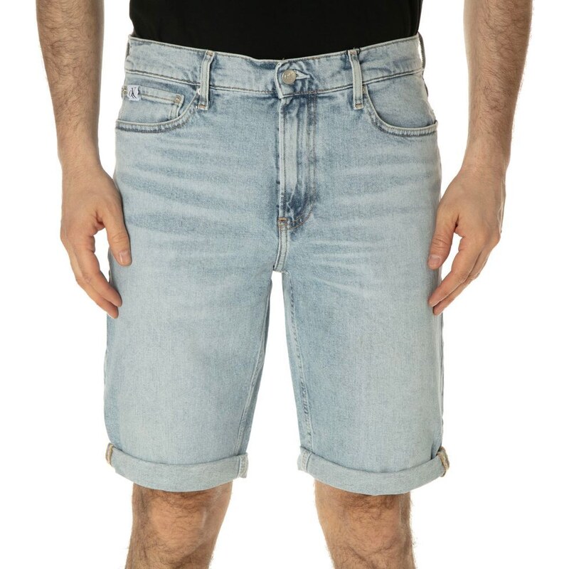 Calvin Klein Bermuda Slim Short in denim chiaro