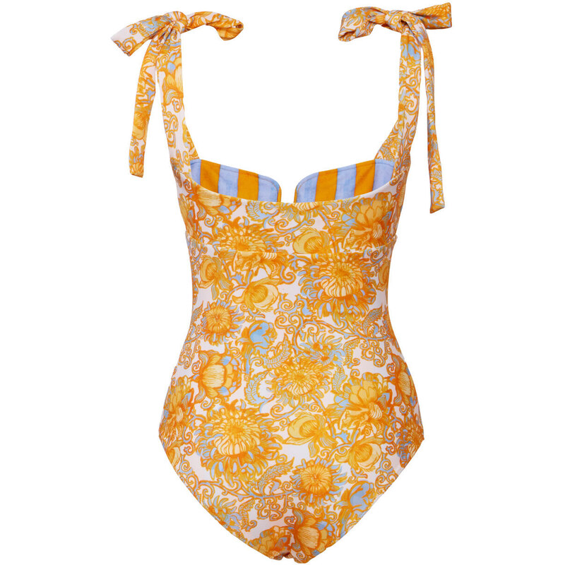 La DoubleJ Swimwear gend - Barbarella Swimsuit Anemone Small Orange L 80% Polyamide 20% Elastane