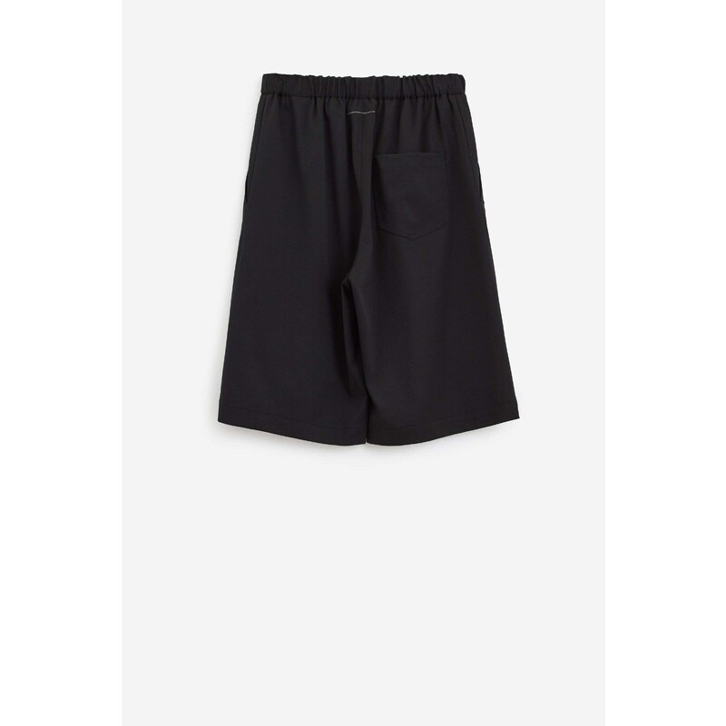 MM6 Maison Margiela Shorts in cotone nero