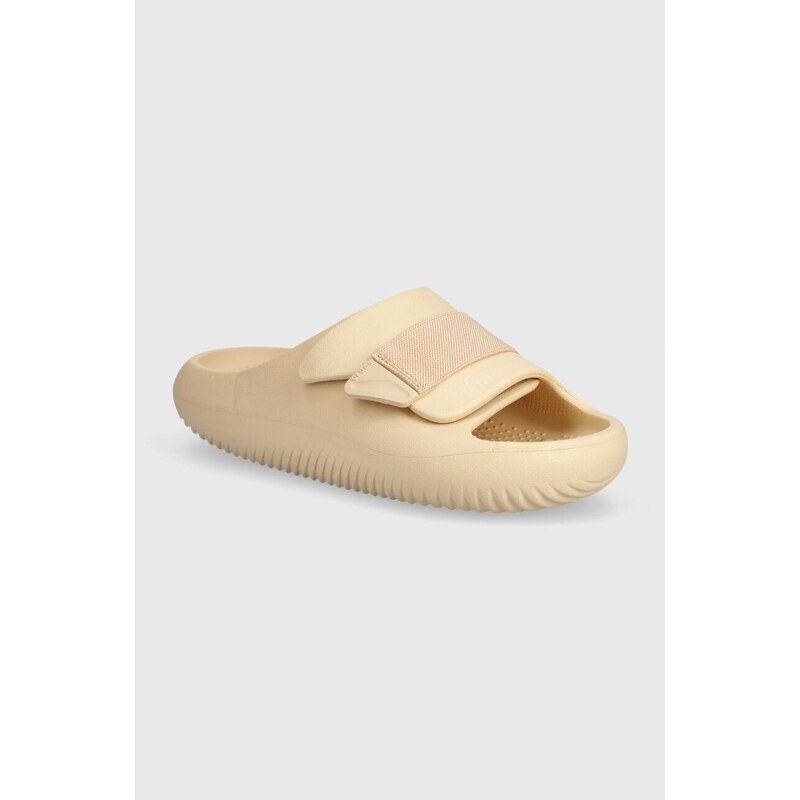 Crocs ciabatte slide Mellow Luxe Recovery Slide colore beige 209413