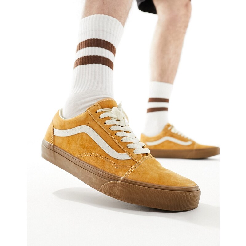 Vans - Old Skool - Sneakers in camoscio marrone