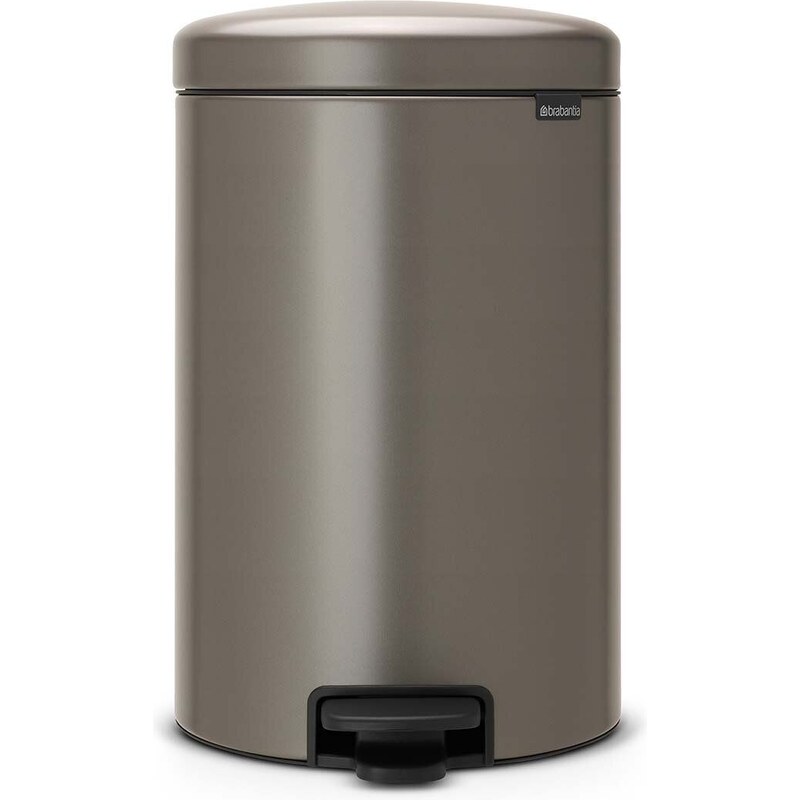Cestino Rifiuti Kraftware Sophisticates Ovale 35,6 Cm, Effetto Pelle Marrone, In Plastica, Per Ufficio O Casa, Elegante E Discreto