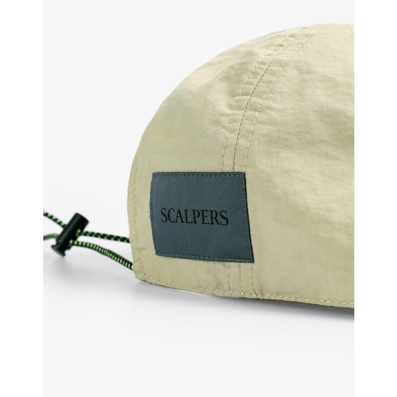 Scalpers - Cappellino double-face color kaki-Verde