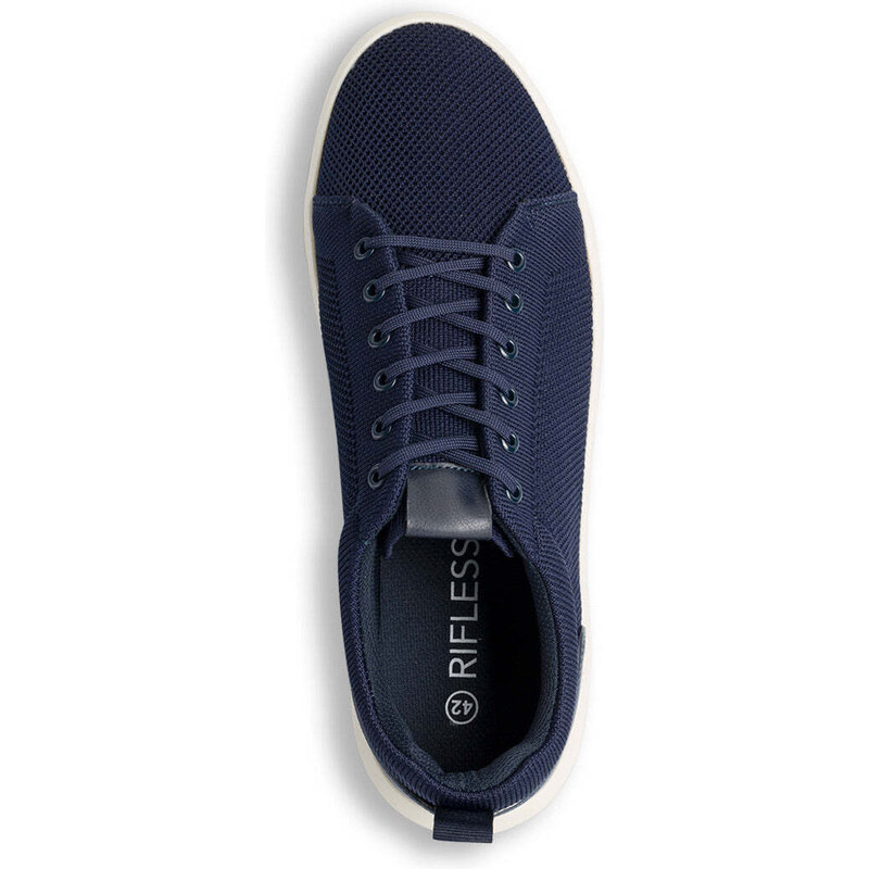 Sneakers blu navy da uomo in tessuto Riflessi Urbani