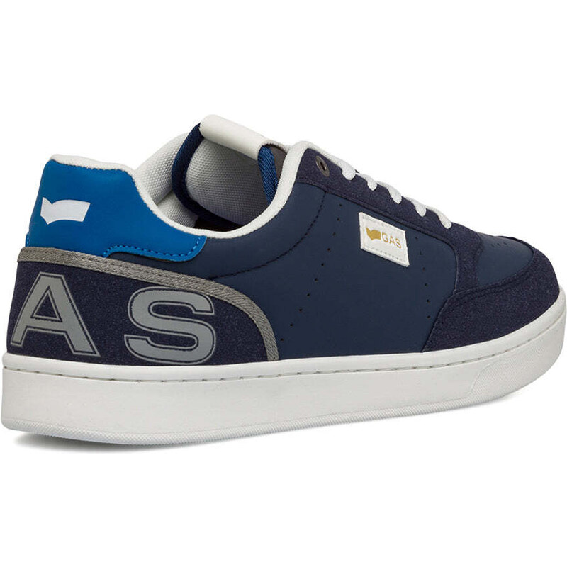 Sneakers blu navy da uomo con logo laterale Gas Jeb