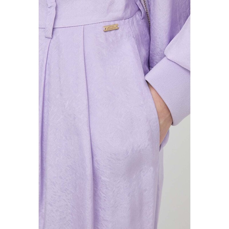 Armani Exchange pantaloni donna colore violetto