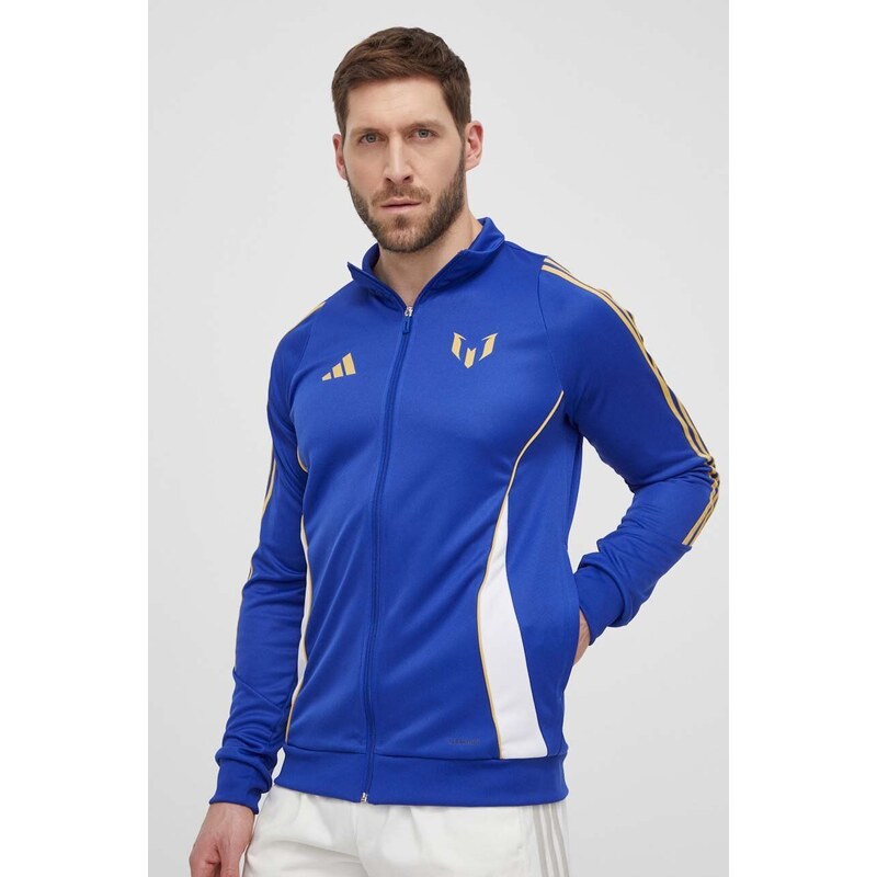 adidas Performance maglietta da trekking Messi colore blu con applicazione IS6465