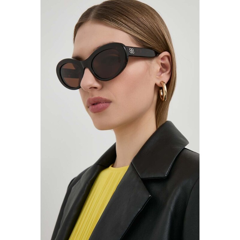 Balenciaga occhiali da sole donna colore marrone