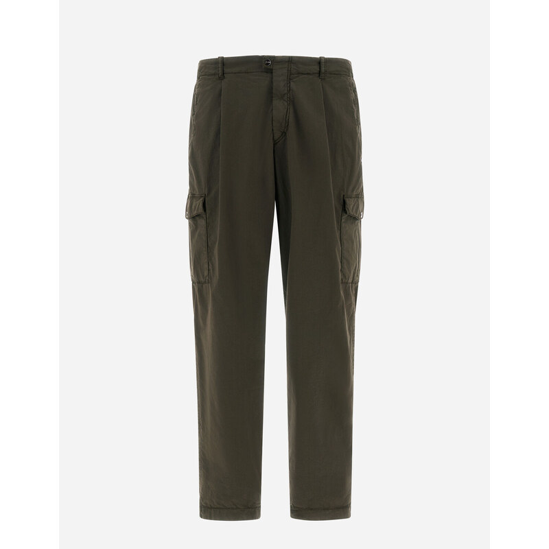 Herno PANTALONI IN DYED COTTON STRETCH