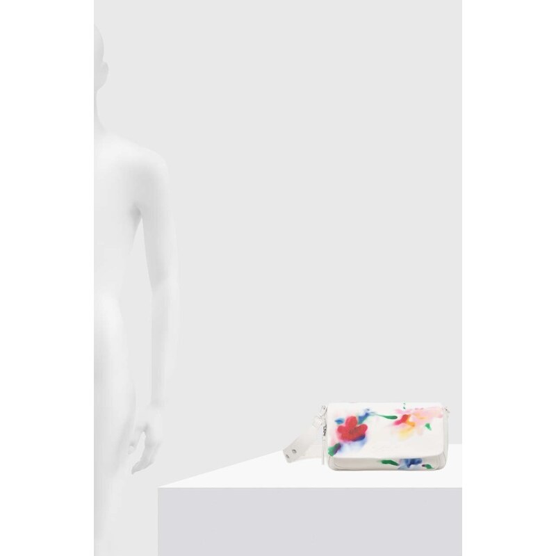 Desigual borsetta LIQUIDFLOWER TROM colore bianco 24SAXP63
