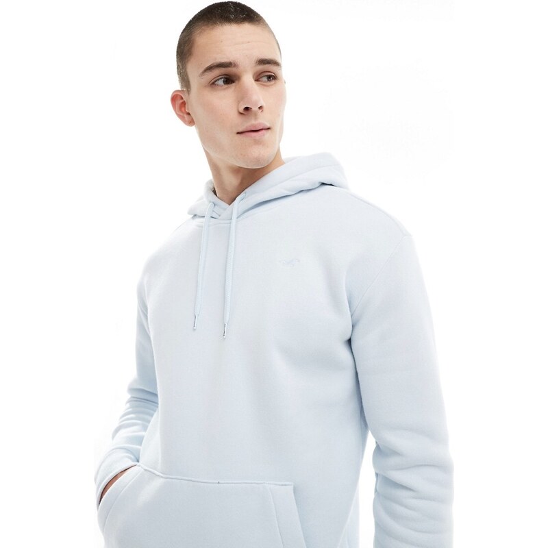 HUGO BLUE - Felpa comoda bianca con logo-Bianco