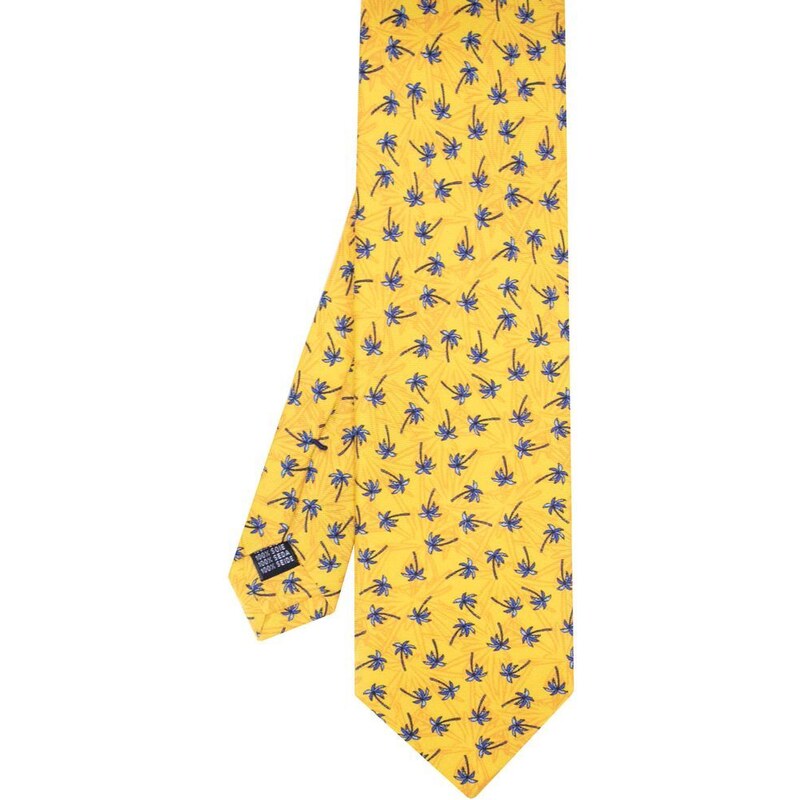 Cravatta Palme gialla in seta - TU VARI - FEFE NAPOLI 15217940101 - C