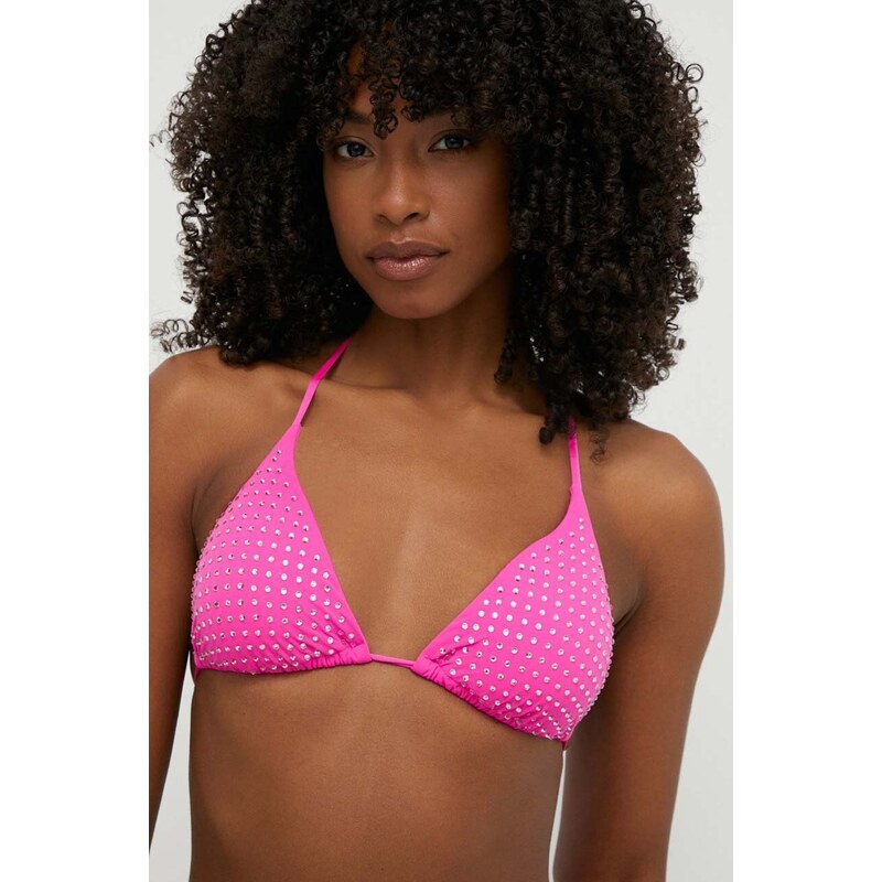 Guess top bikini colore rosa E4GJ07 KC5Z0