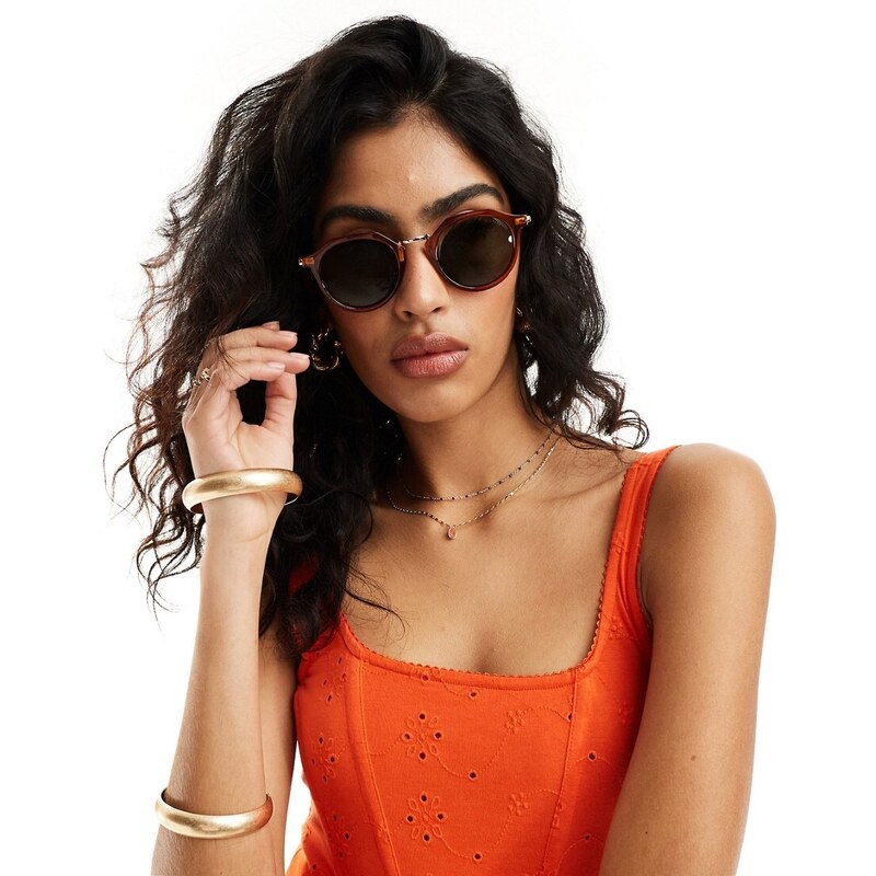 Occhiali da sole cat-eye - Marrone/tartarugato - DONNA | H&M IT