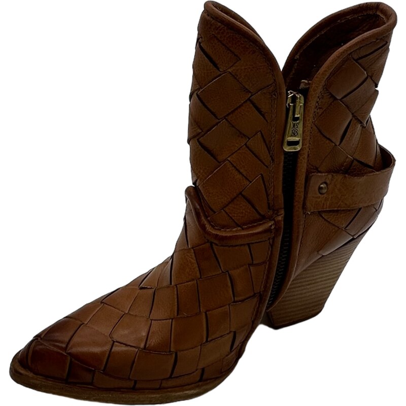 Stivaletto pelle donna AS98 Camel - B65204 -