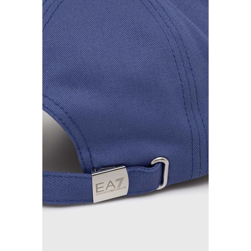 EA7 Emporio Armani berretto da baseball in cotone colore blu