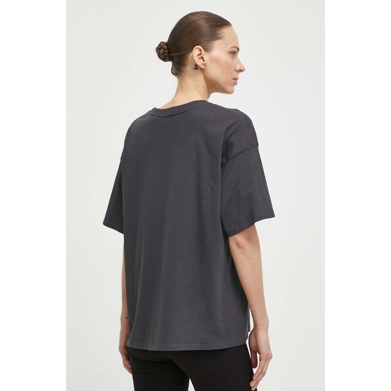 Rip Curl t-shirt in cotone donna colore grigio