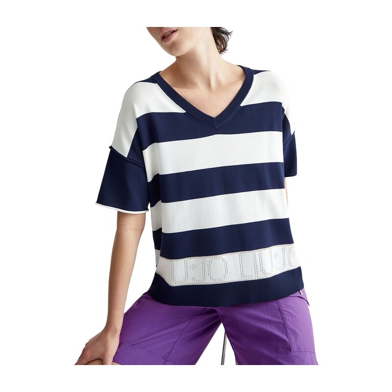 Liu Jo maglia donna con applicazioni gioiello verde salvia main image 1