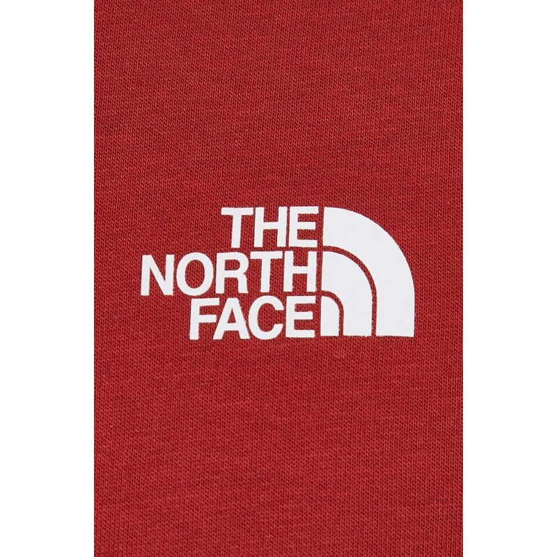 The North Face felpa uomo colore rosso con cappuccio NF0A880UPOJ1