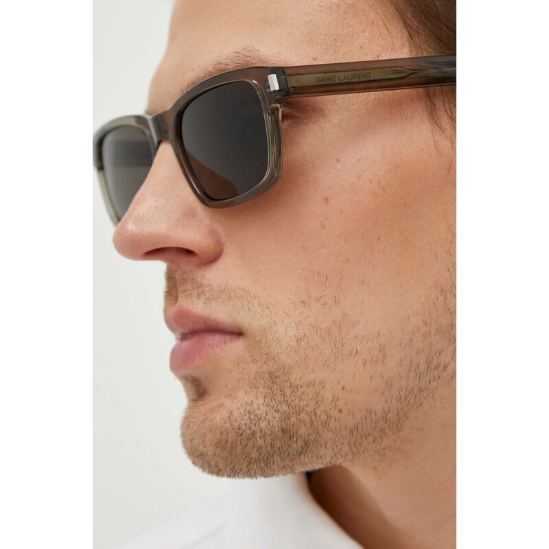 Saint Laurent occhiali da sole uomo colore grigio