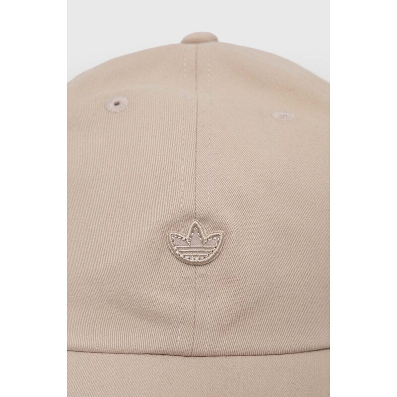 adidas Originals berretto da baseball in cotone colore beige con applicazione IS4636