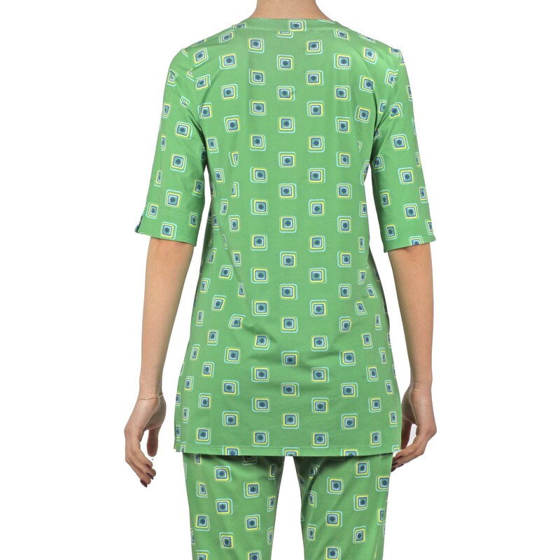 Maliparmi - T-shirt lunga - 430549 - Verde/Blu