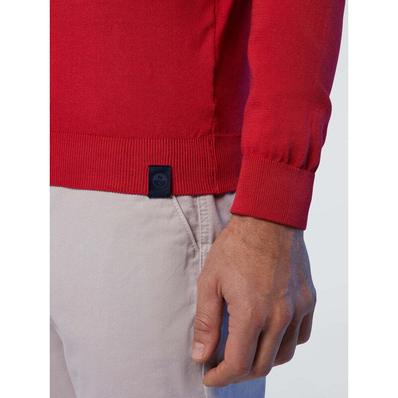 North Sails maglia rossa in cotone organico