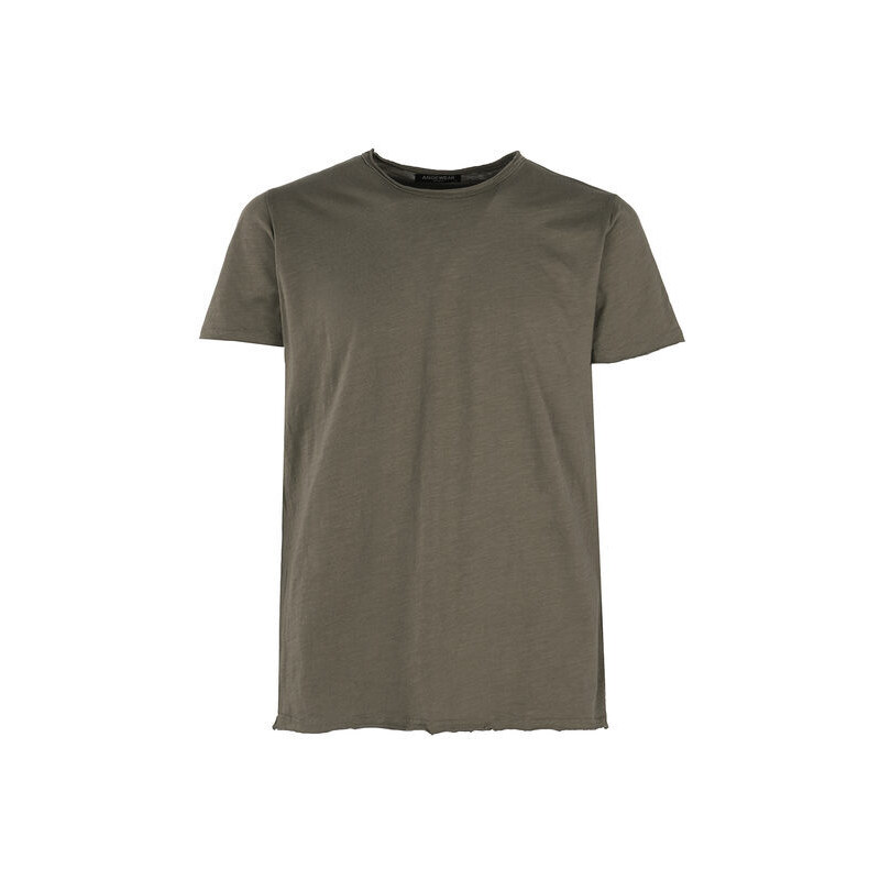 Ange Wear T-shirt Girocollo Da Uomo In Cotone Manica Corta Verde Taglia Xl