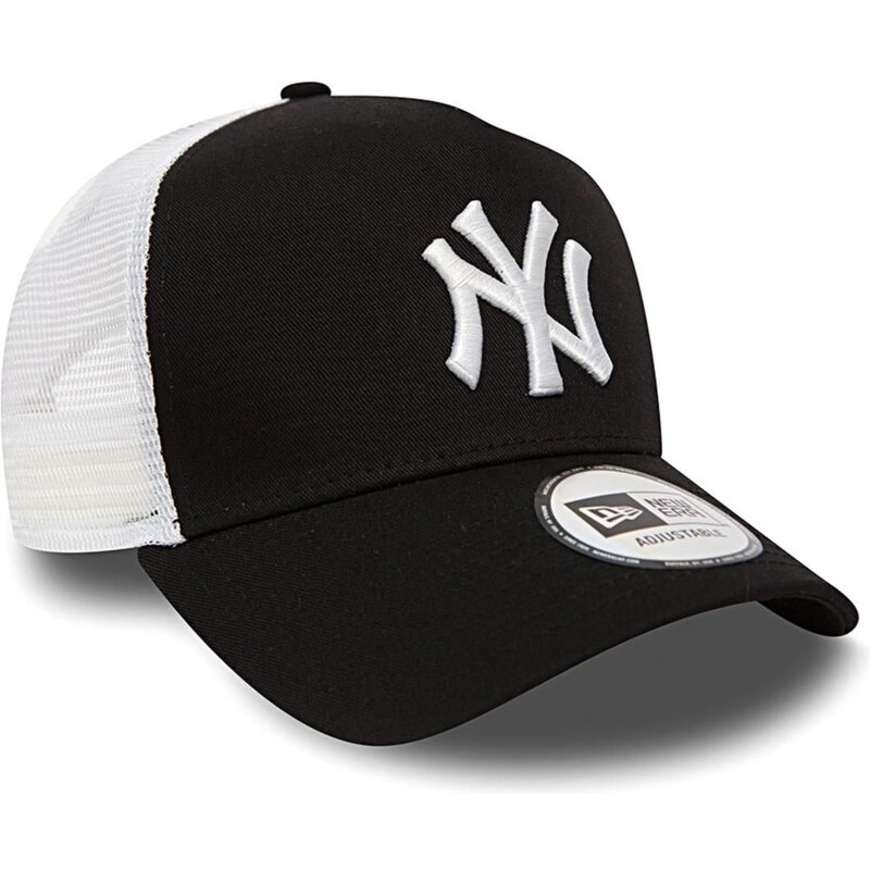 New Era Cappello Trucker Clean New York Yankees Nero-Bianco