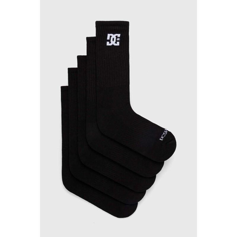 DC calzini pacco da 5 uomo colore nero ADYAA03190