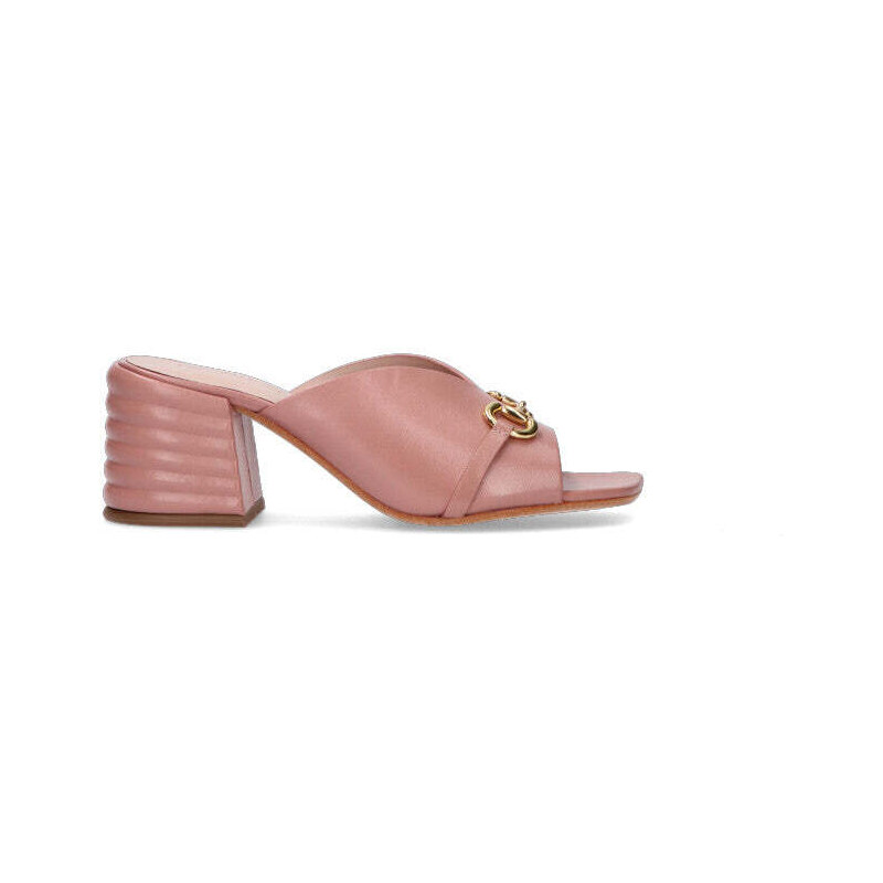 Sandali Donna Emanuélle Vee Andra In Pelle E Raffia – Tacco 2.5 Cm, Fibbia Oro, Per Primavera/estate 2025