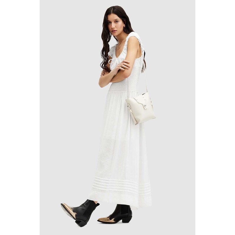 AllSaints vestito ELIZA MAXI DRESS colore bianco W204DA