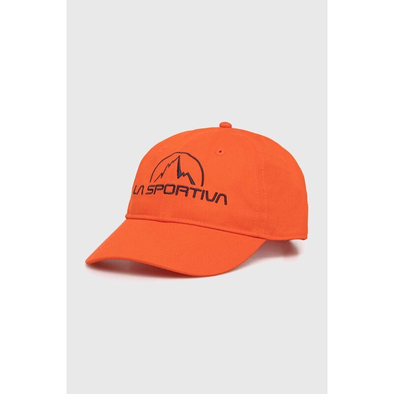 LA Sportiva berretto da baseball Hike colore arancione con applicazione
