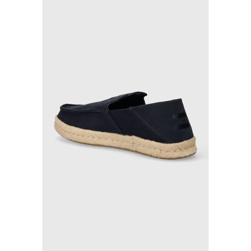 Toms espadrillas Alonso Loafer Rope colore blu navy 10020889