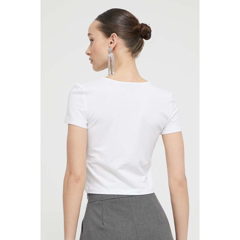 Rotate t-shirt donna colore bianco