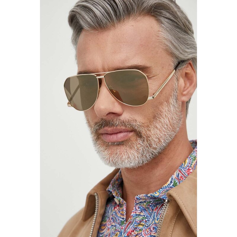 Saint Laurent occhiali da sole uomo colore oro SL 690 DUST