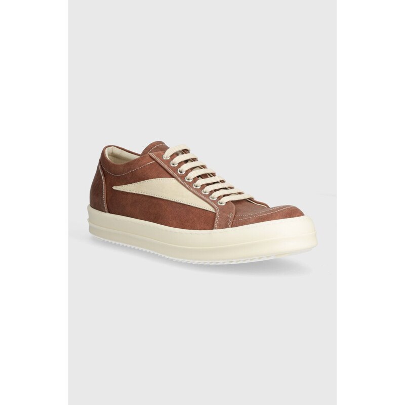 Rick Owens scarpe da ginnastica Denim Shoes Vintage Sneaks uomo colore marrone DU01D1803.SCFLVS.5411