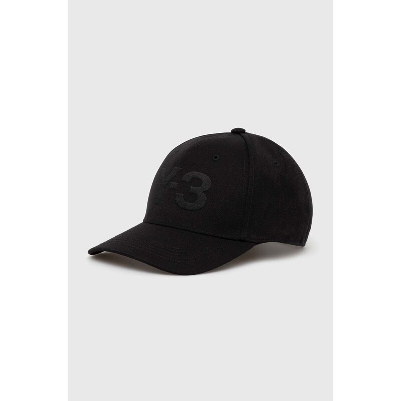 Y-3 berretto da baseball Logo Cap colore nero con applicazione IY0104