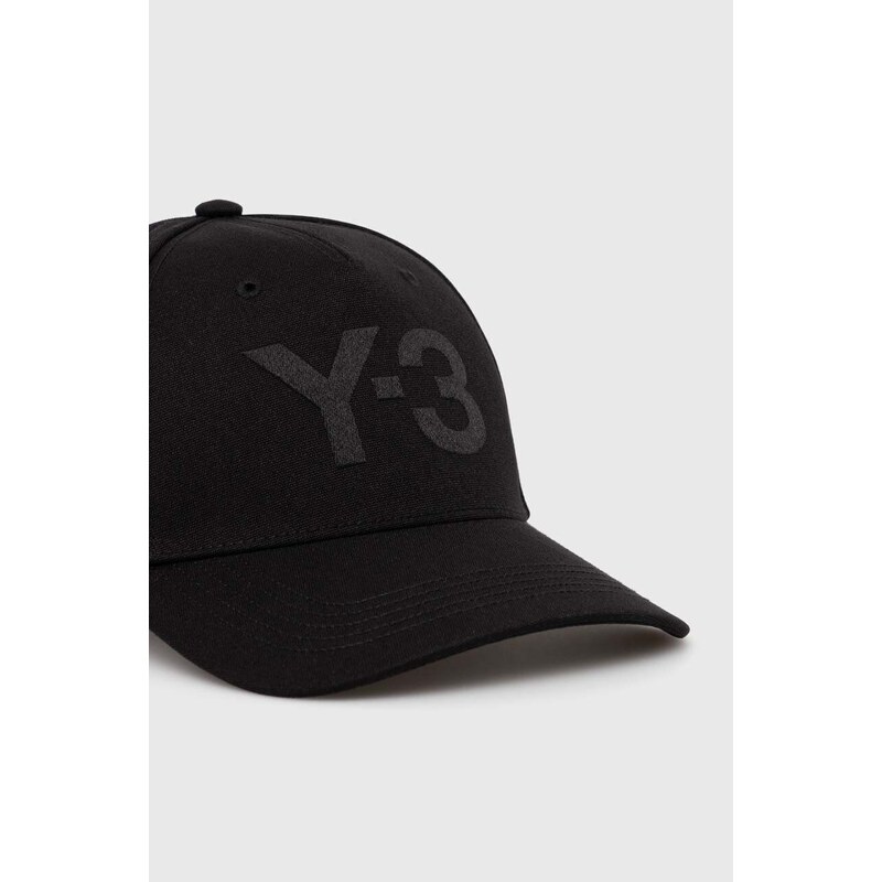 Y-3 berretto da baseball Logo Cap colore nero con applicazione IY0104