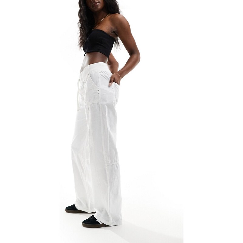 PRODEC Pantaloncini Da Pittore Bianchi Multitasche In Cotone 100% - Vita Elasticizzata 28-46", Pre-lavato, Tasca Porta Cellulare