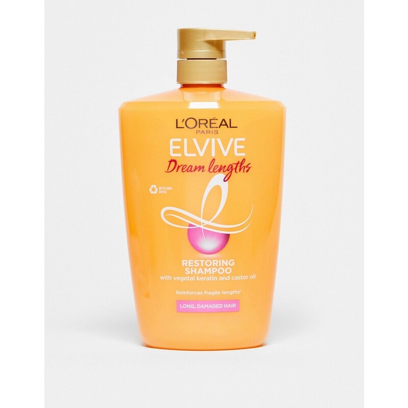 L'Oreal Elvive L'Oreal Paris - Elvive Dream Lengths - Shampoo formato XL con erogatore 1 l-Nessun colore