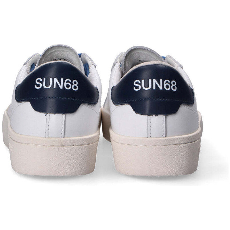 SUN68 sneaker Street Leather bianco blu