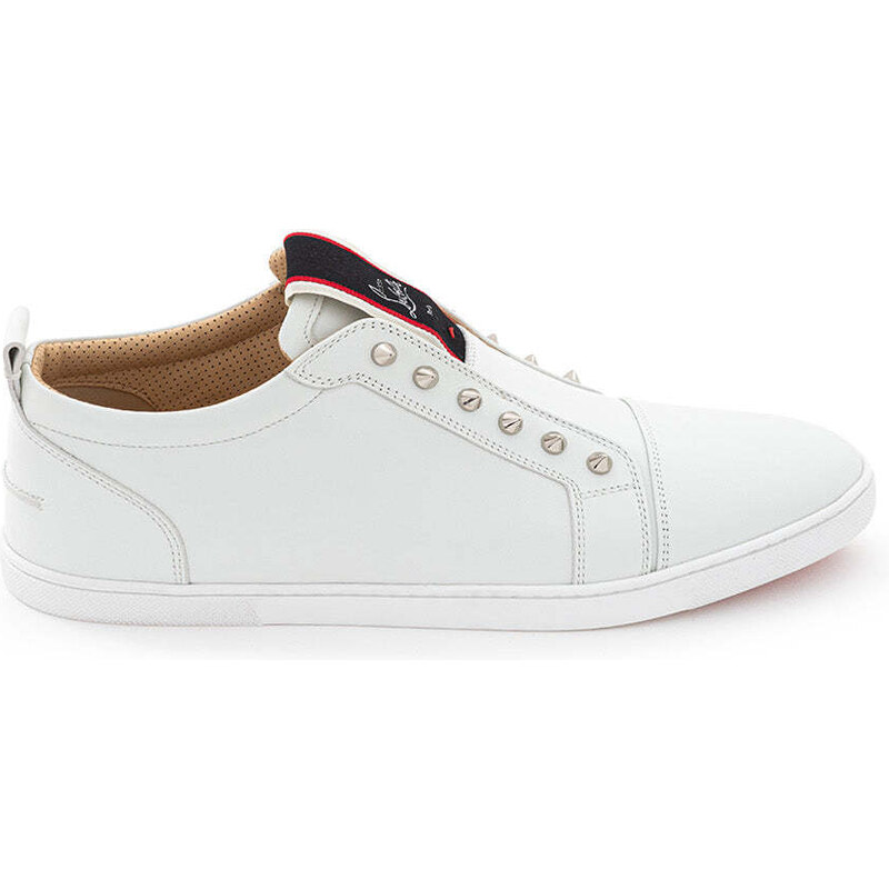 Sneaker F.A.V Fique a Vontade in Pelle Bianca Christian Louboutin 37 Bianco 2000000016481
